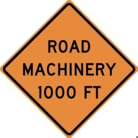 Accuform RIGID CONSTRUCT ION SIGN ROAD MACHINERY FRK612HP